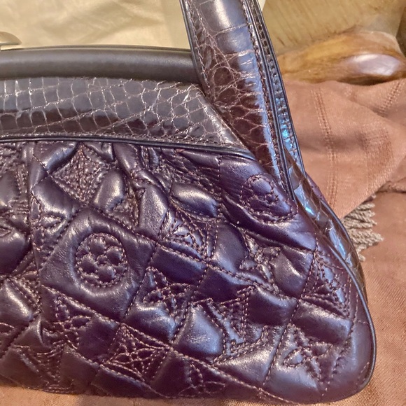 ***RARE***Louis Vuitton Alligator-Trimmed Vienna Sac Fermoir MM Handle Bag - Picture 4 of 16